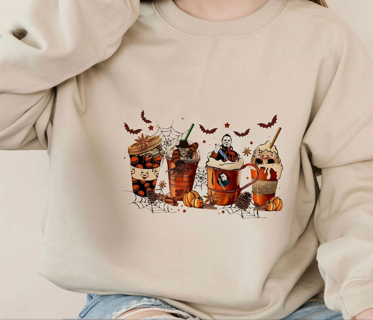 Halloween coffee sweatshirt