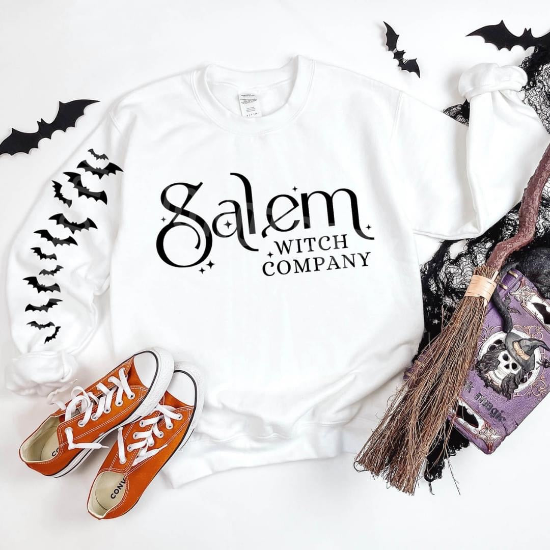Salem with company sweatshirt