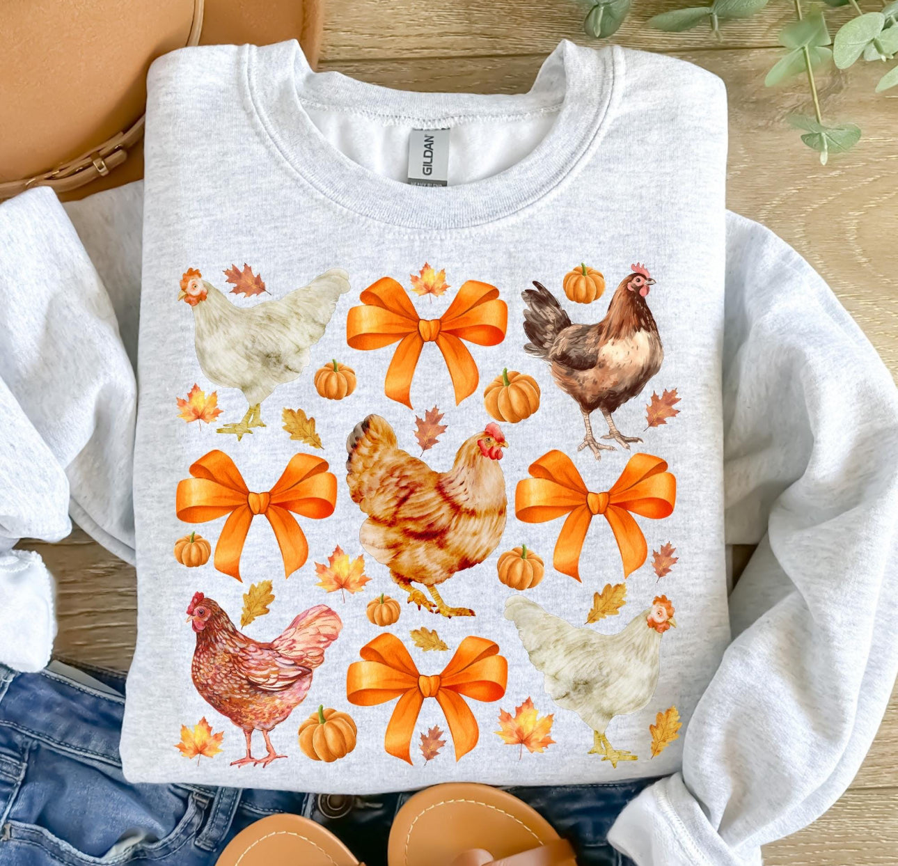 Fall chickens sweatshirt