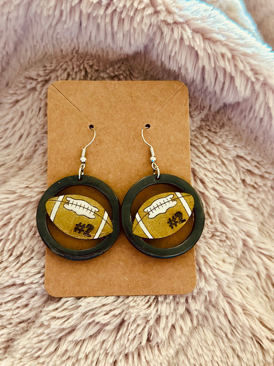Custom Football Earrings