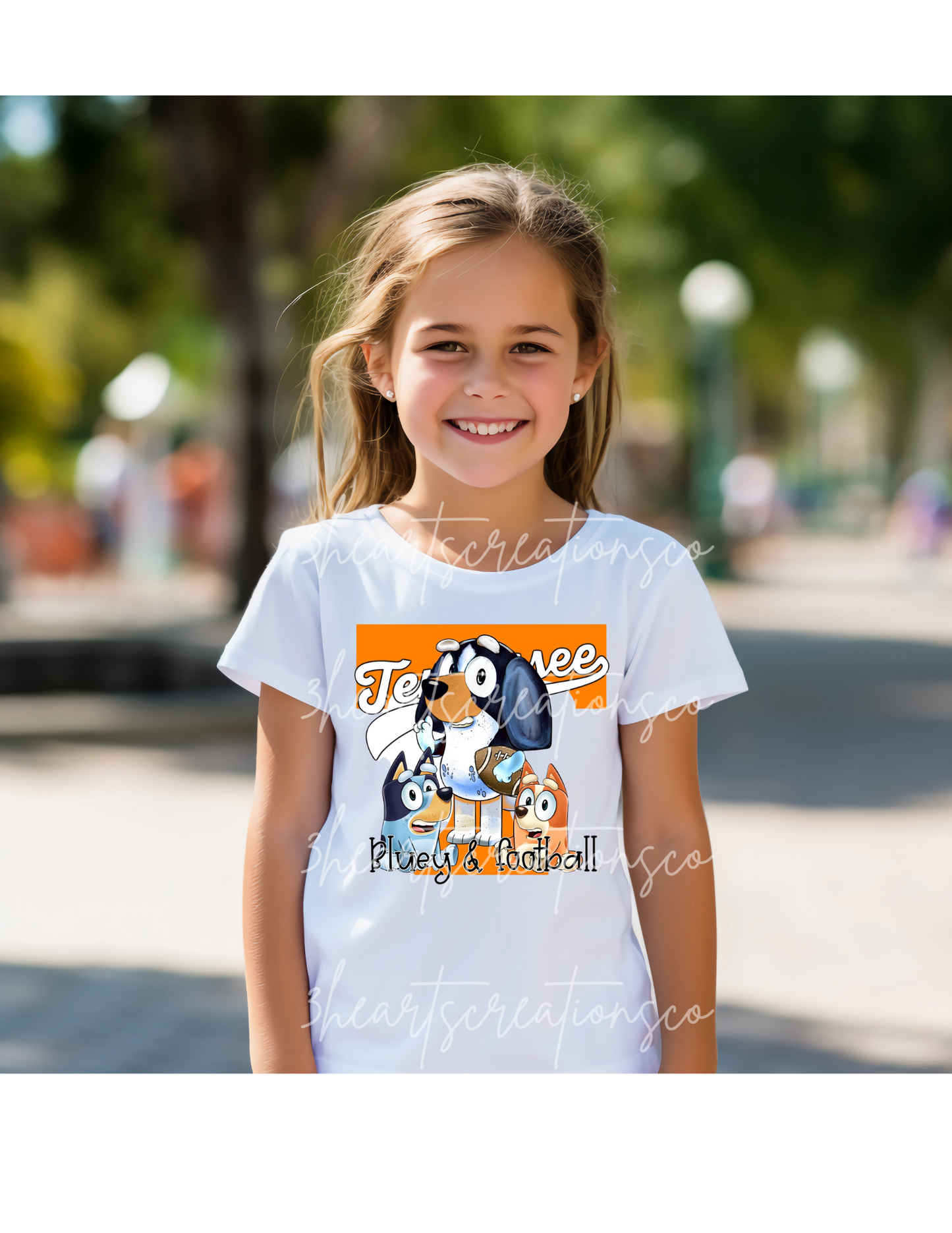 Kids Tennessee and Bluey tee