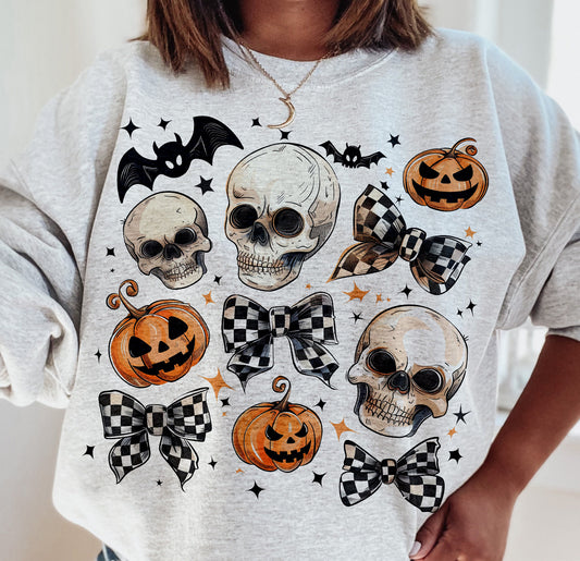 Skull and Bows Sweatshirt