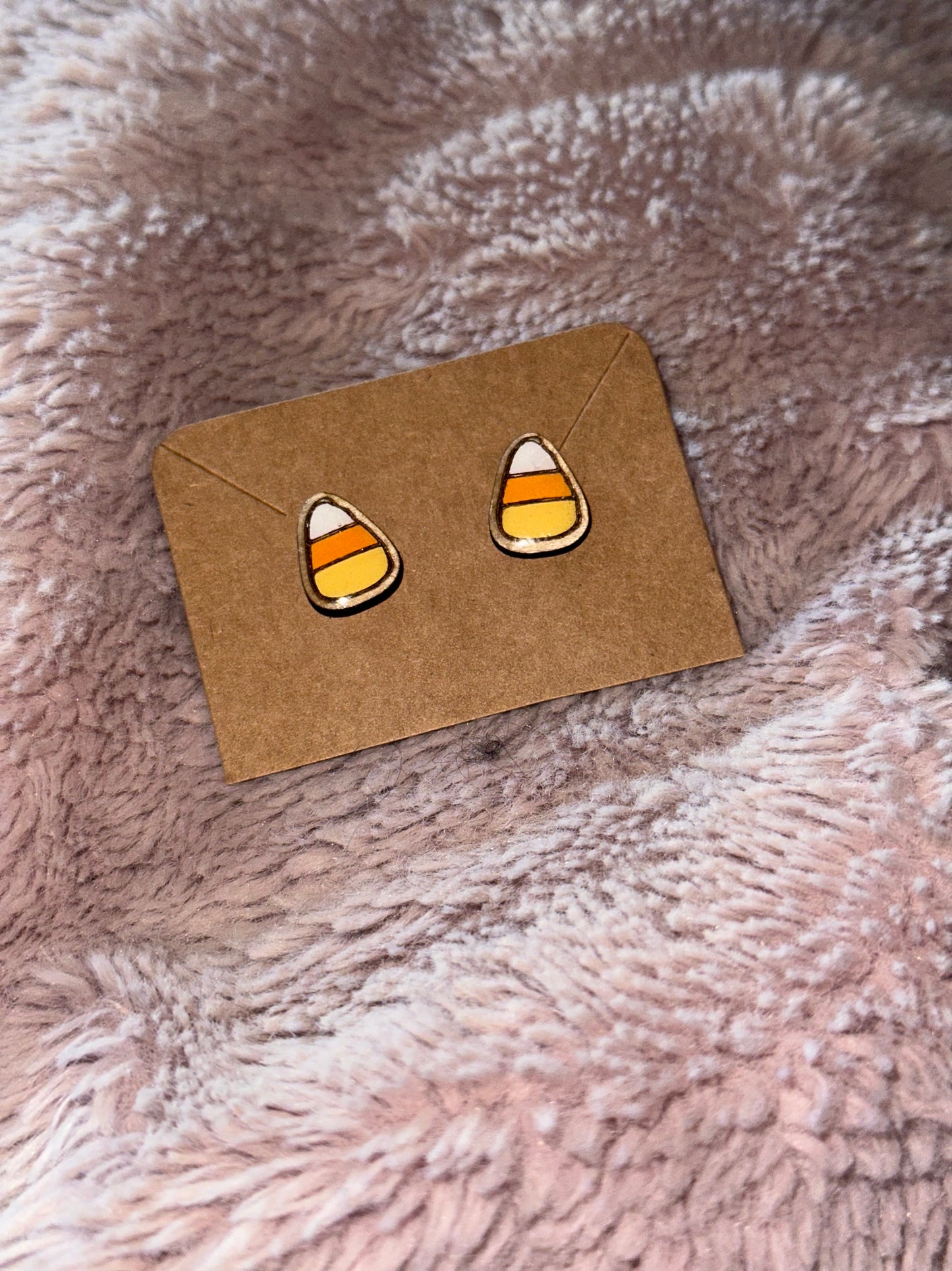 Candy Corn Earrings
