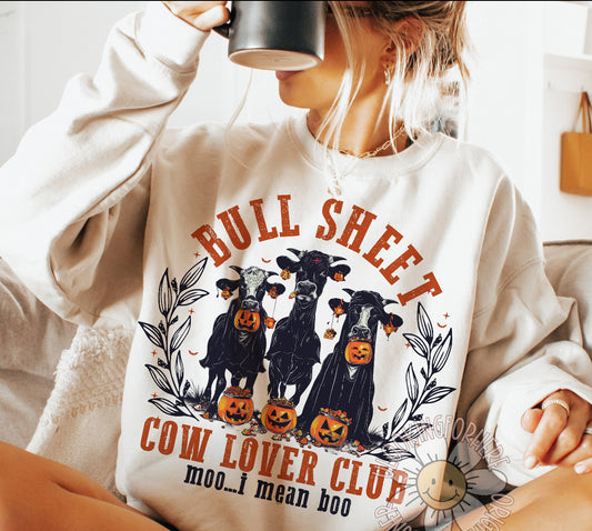 Cow lover halloween sweatshirt