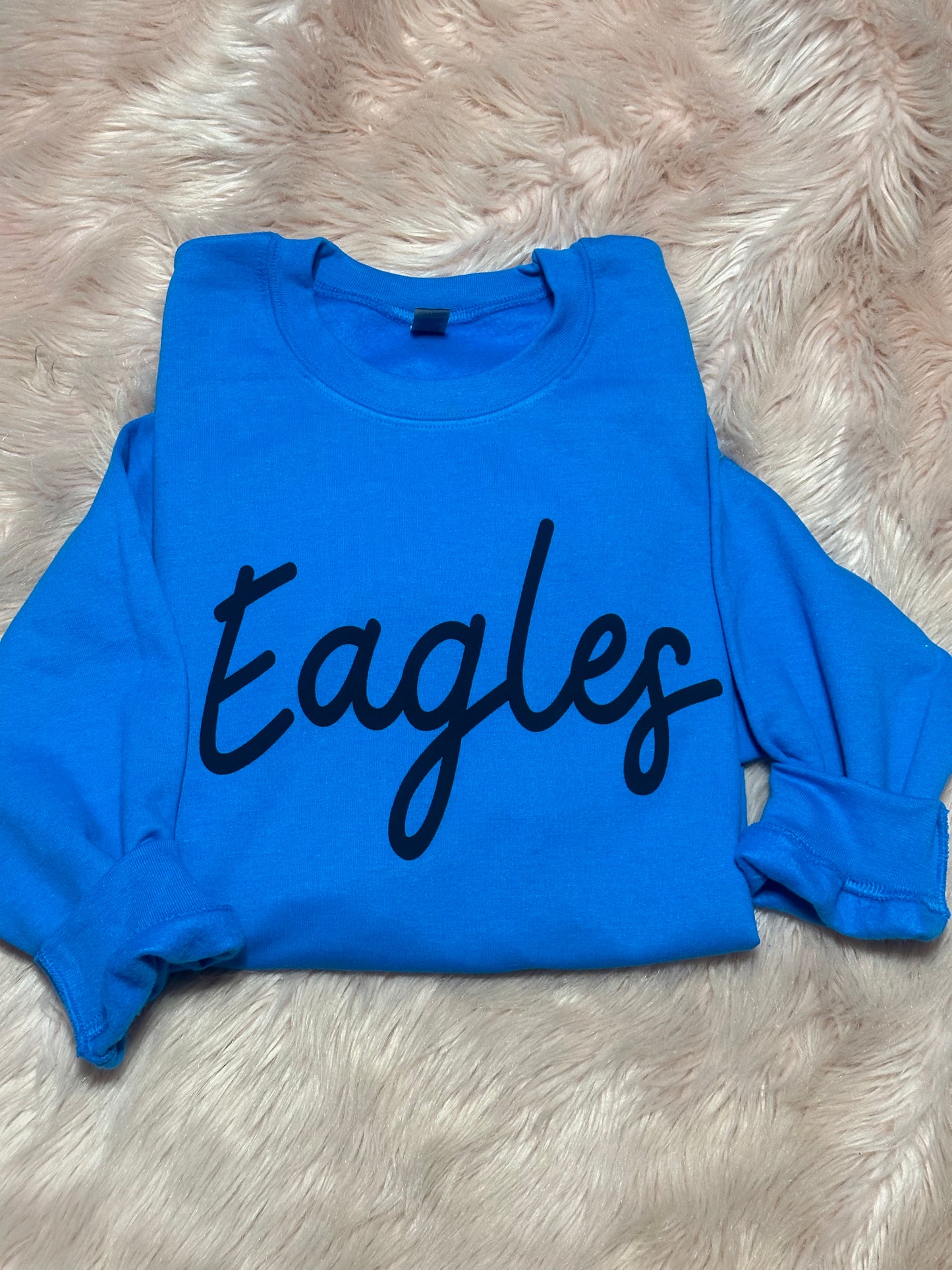 School spirit puff print sweatshirt