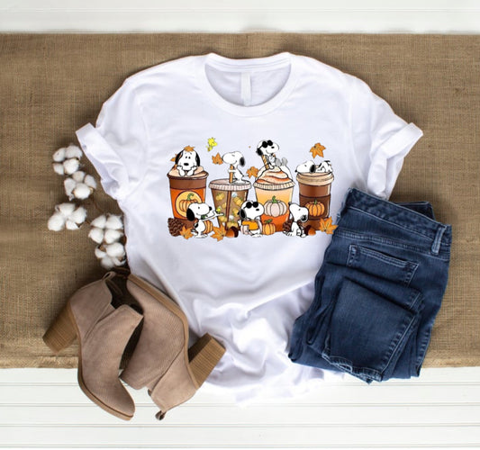 peanuts characters shirt fall