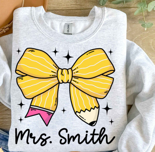 Personalized teacher sweatshirt