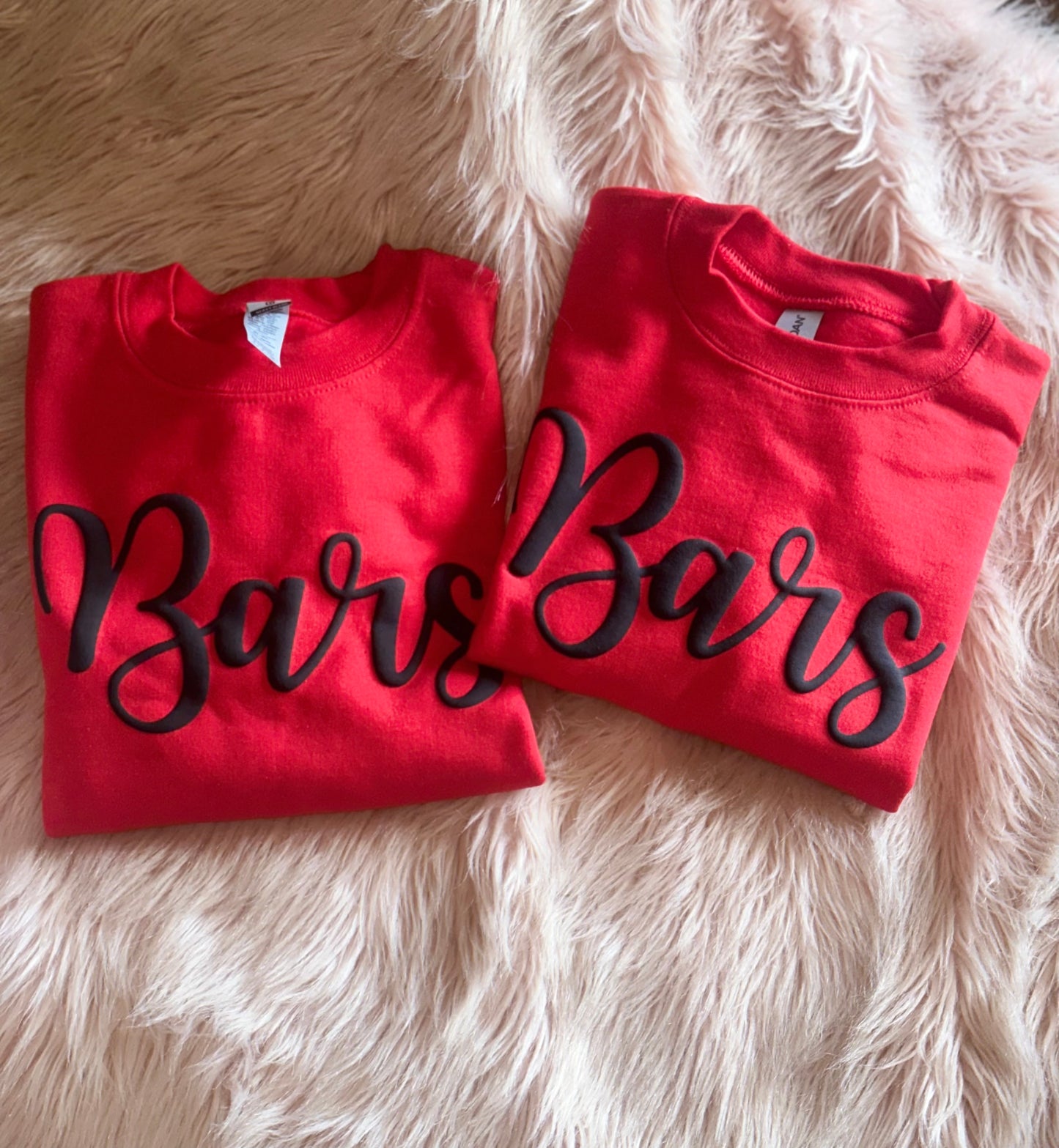 School spirit puff print sweatshirt
