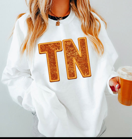 Faux sequin TN vols sweatshirt