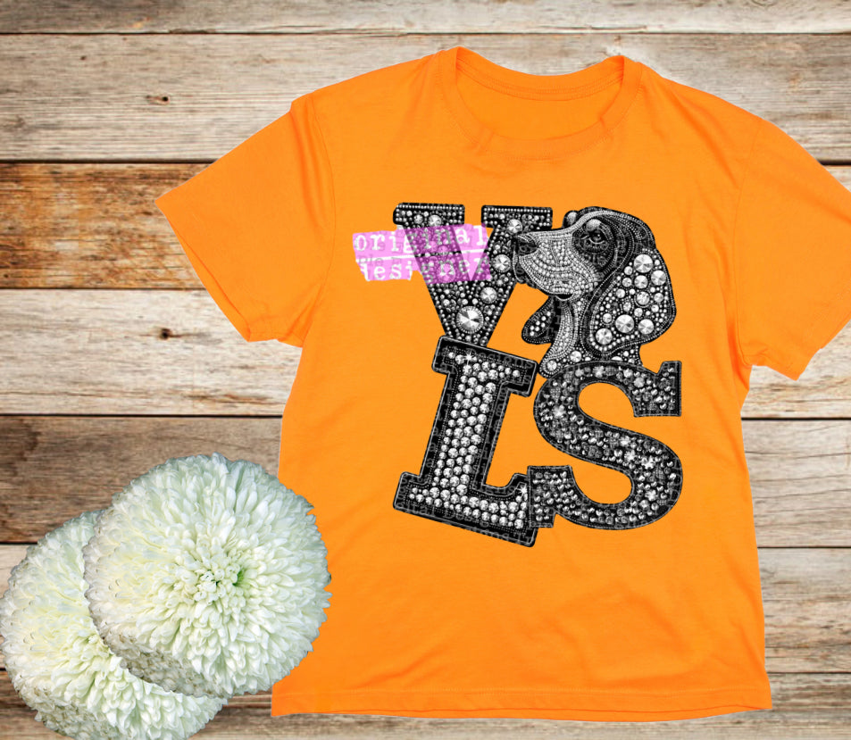 Vols shirt with or without rhinestones