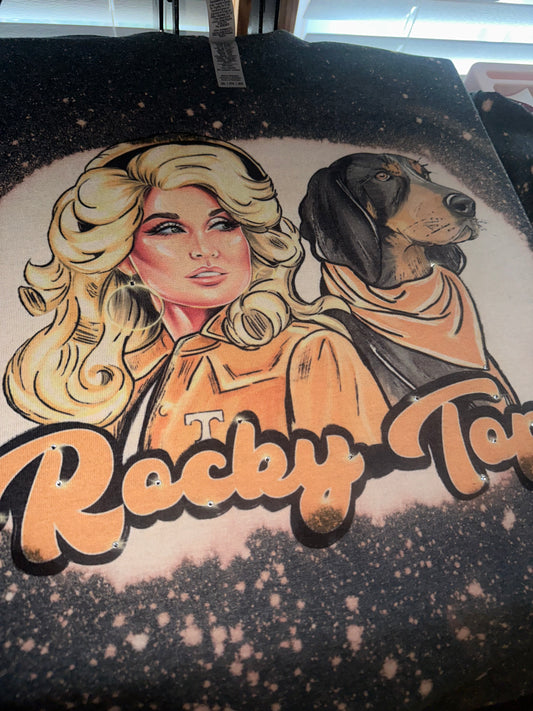 Dolly and Rocky tshirt w/rhinestones