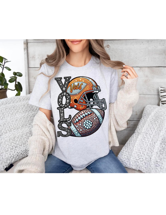 Vols faux rhinestone shirt